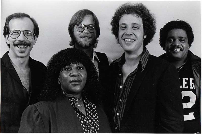 The Blueprints; Harlan Terson, Gloria Hardiman, Ken Saydak, Steve Freund, Eddie Turner.