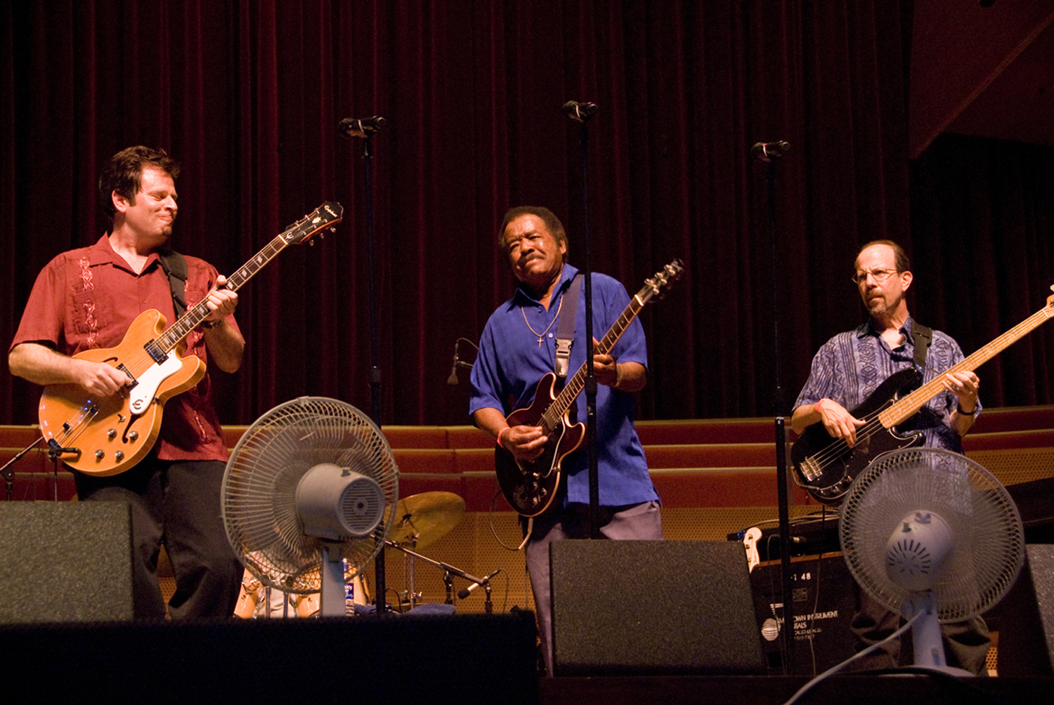 Dave Specter's Blues/Jazz Summit Millenium Park, Chicago, August 2, 2007; Dave Specter, Jimmy Johnson, Harlan Terson