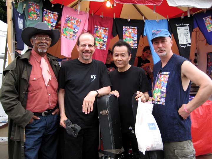 2008 Chicago Blues Festival; James Wheeler, Harlan Terson, Sumito Ariyoshi, Tony Manguillo