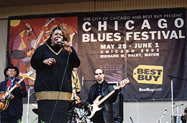 Chicago Blues Festival, 2003; James Wheeler, Zora Young, Harlan Terson