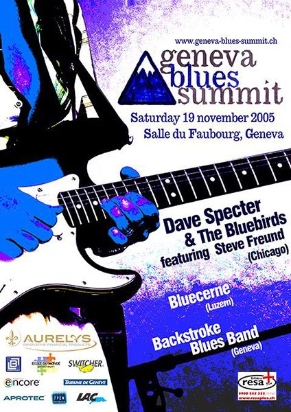 Poster for Geneva Blues Summit, November, 2005