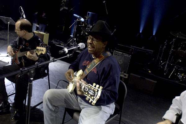 Old Town School 50th Anniversary Benefit, Auditorium Theater, Chicago, December 1, 2007; Harlan Terson and Lonnie Brooks