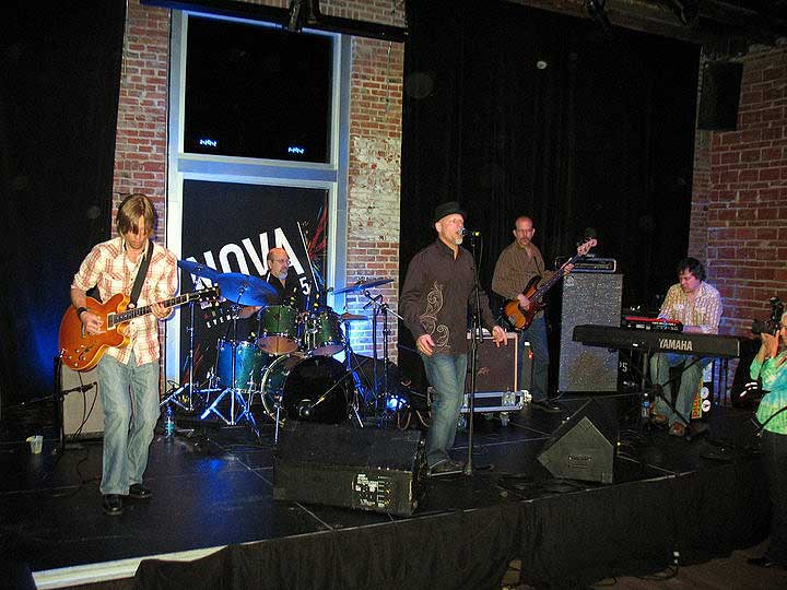Tampa bay Blues Festival, post festival party, April 10, 2010; Paul Holdman, Marty Binder, Tad Robinson, Harlan Terson, Kevin Anker