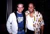 With George Porter Jr., in New Orleans, May, 2001