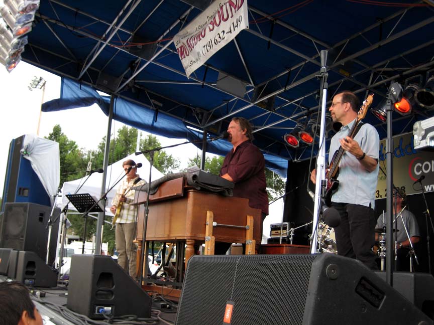 Trinidaddio Blues Festival, Trinidad, Colorado, August 23, 2008; Fred James, Ken Saydak, Harlan Terson, Bjorn Hamre