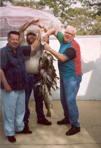 Al Terson and Friends with a stringer full of fish, Florida, 200?