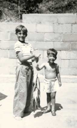 Bob and Harlan Terson, Ludington, Michigan, mid 1950's