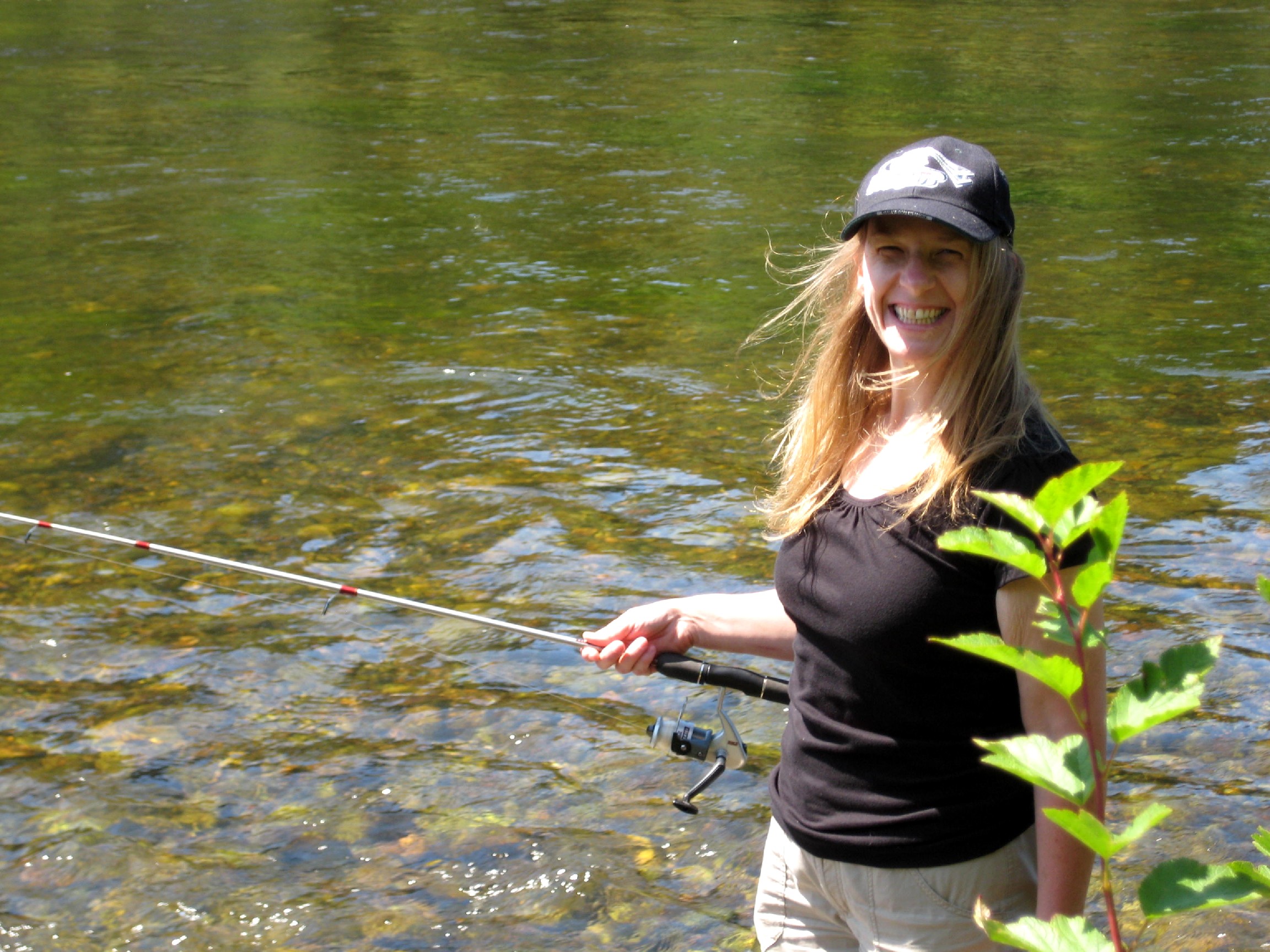 Kris, Ausable River, Mio, Michigan, August, 2009