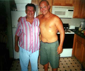 Al and Jacob Terson, Black Bear Lodge, St. Germain, August, 2002