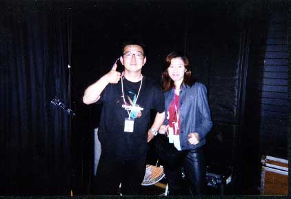 Steve O and Kana in Sendai, May 24, 2001