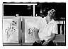 Tad Robinson, backstage at Indyjazz 2000; Photo by Alex Schultz